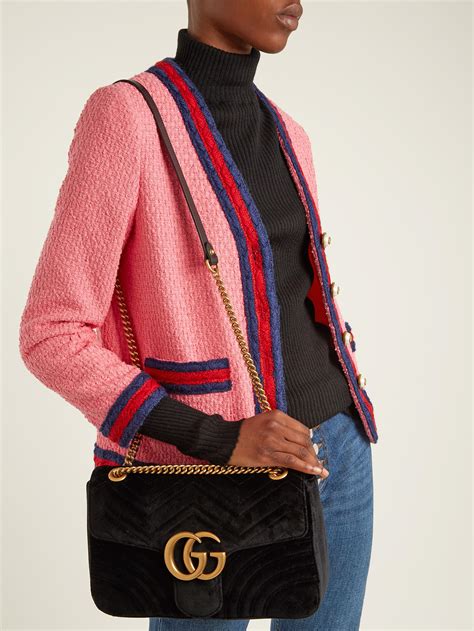 gucci marmont velours medium|gg marmont medium tote bag.